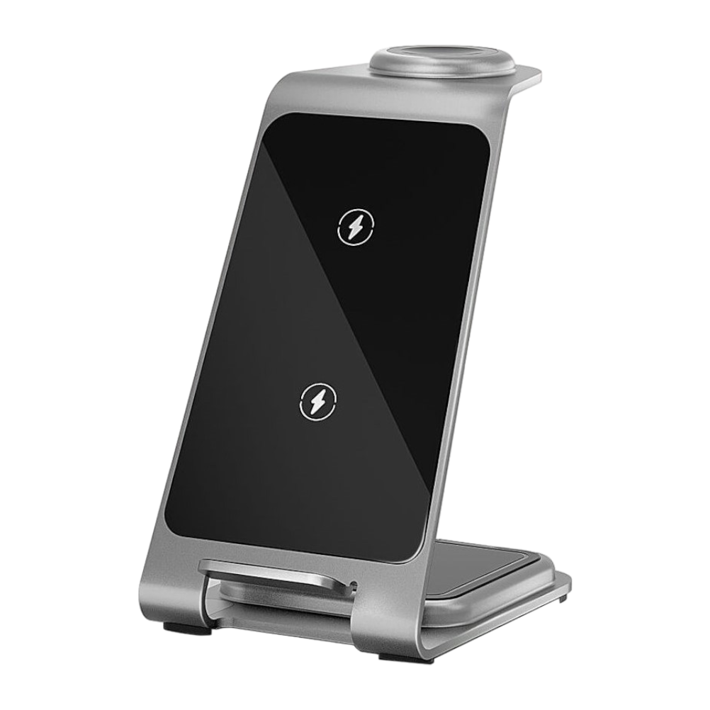3 in 1 Aluminium Wireless Charger Dock for Iphone - Apple Watch & AirPods