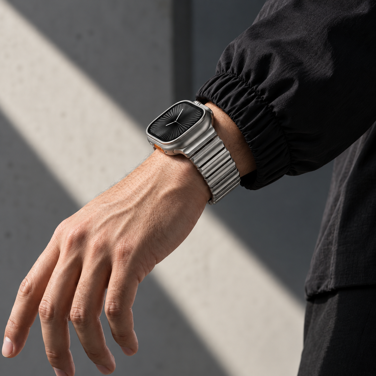 Titanium Flow Magnetic Strap for Apple Watch