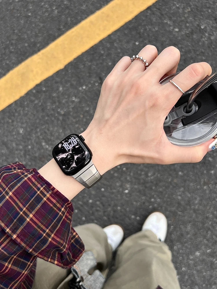 Stainless Steel Link Strap For Apple Watch