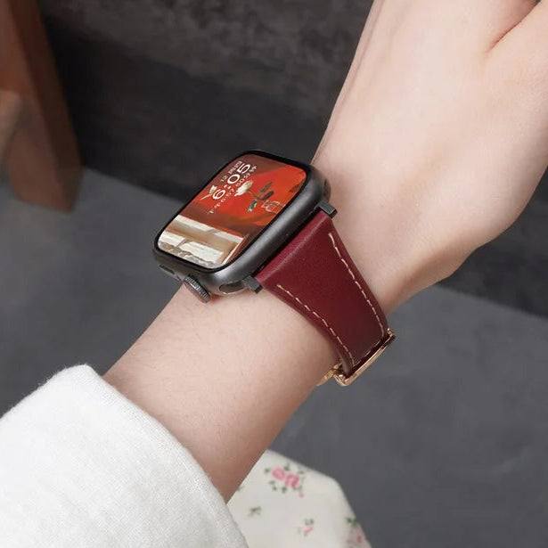 Clover Magnetic Leather Strap for Apple Watch