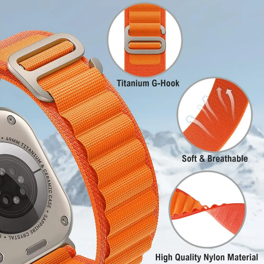 Alpine Nylon Loop Strap for Apple Watch