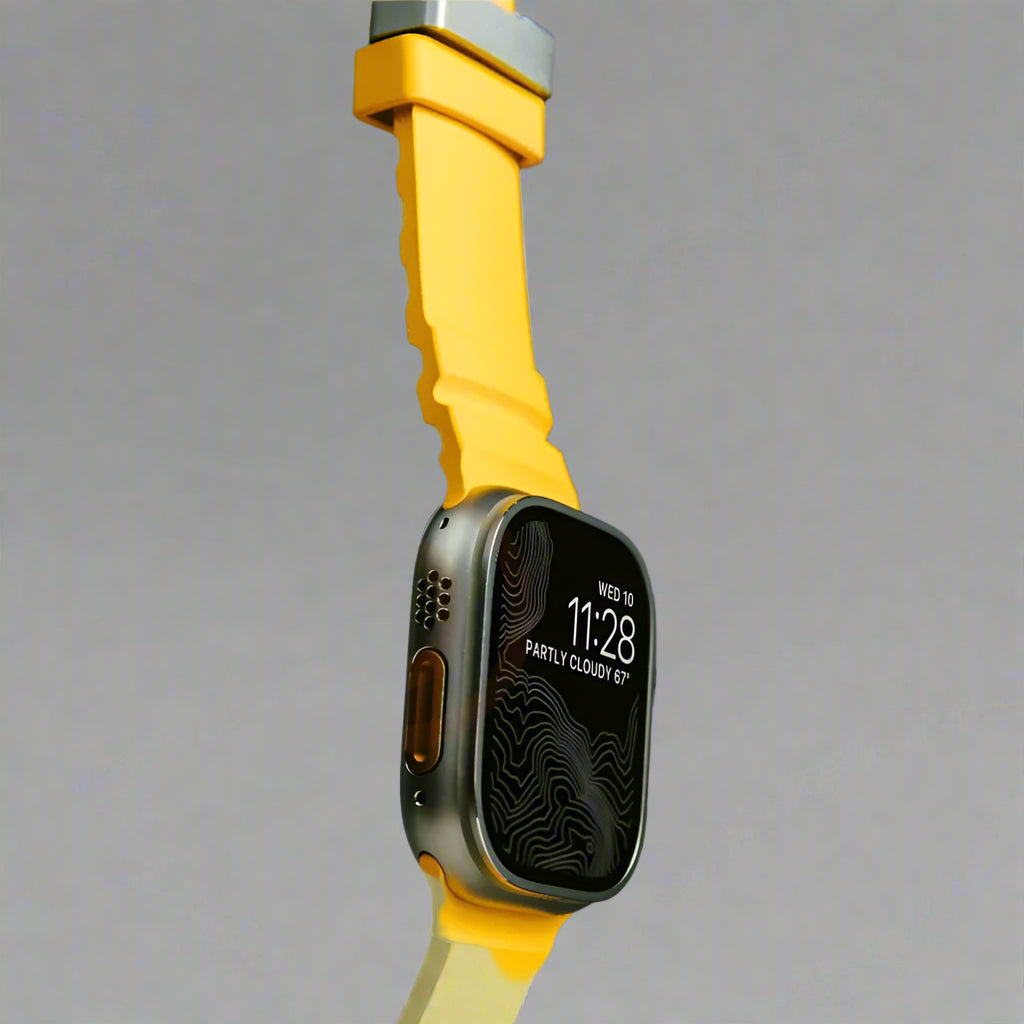 Sport Soft Silicone and Titanium Buckle Strap for Apple Watch