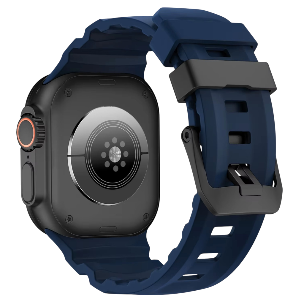 Sport Soft Silicone and Titanium Buckle Strap for Apple Watch