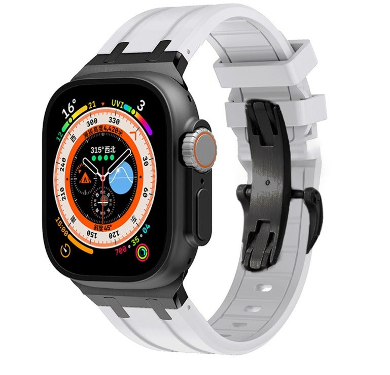 Ultra Butterfly Clasp Silicone Strap for Apple Watch