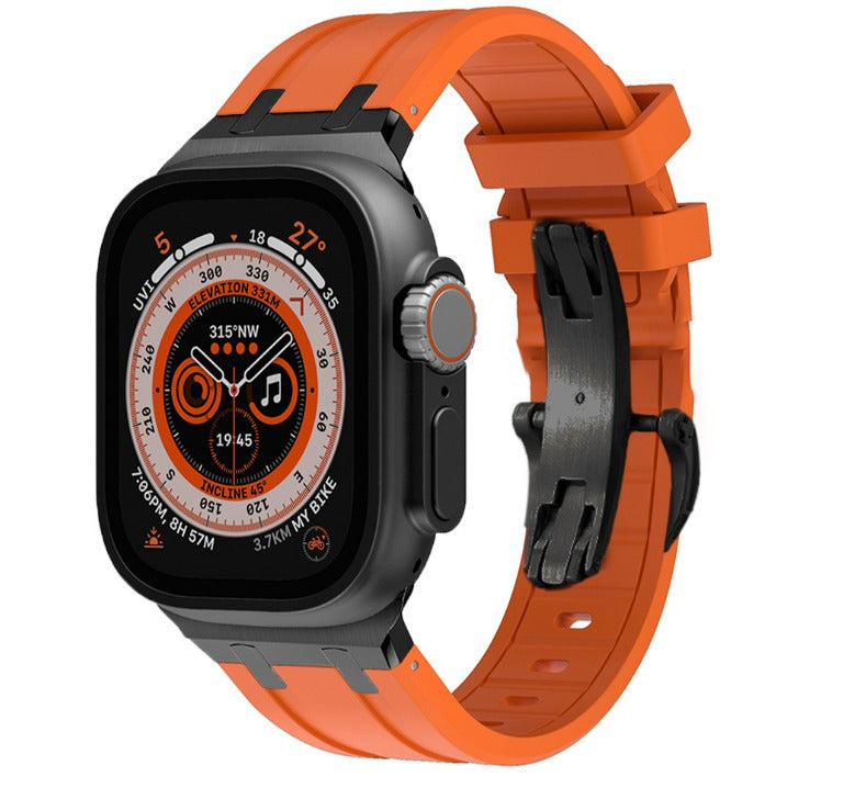 Ultra Butterfly Clasp Silicone Strap for Apple Watch