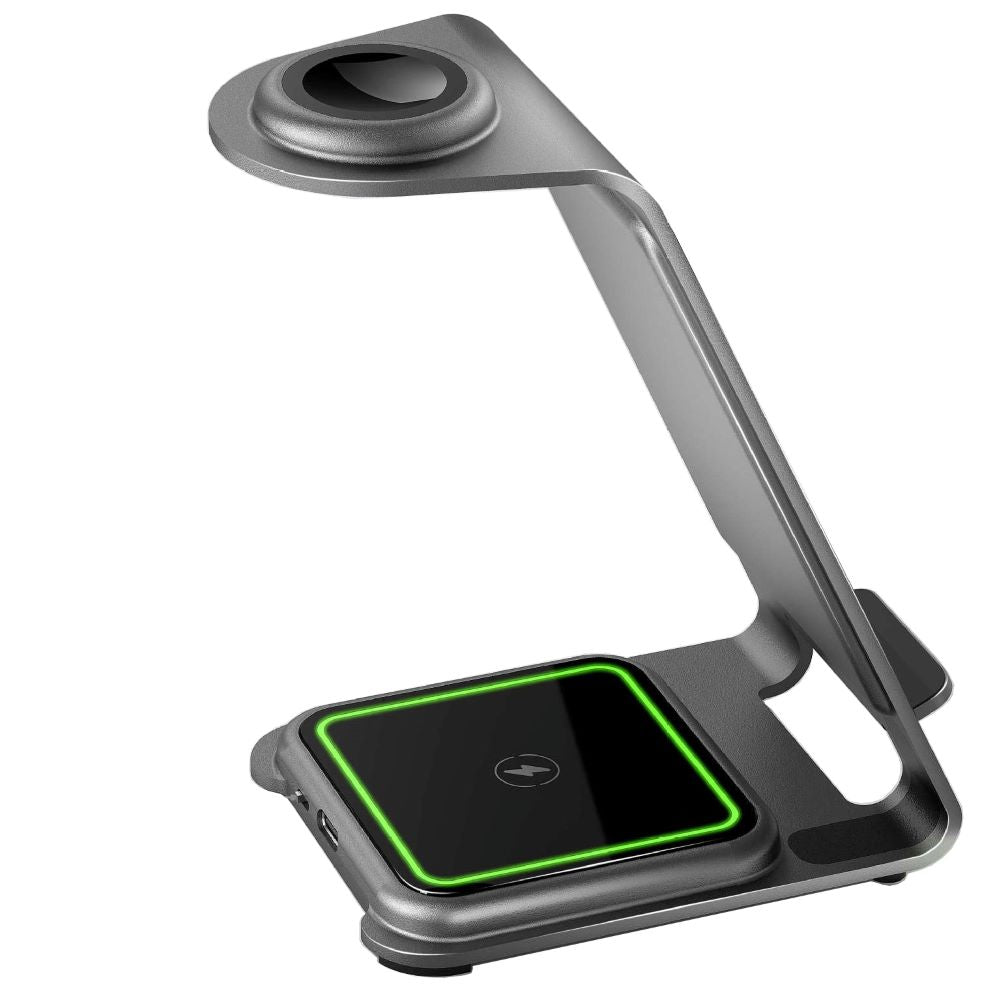 3 in 1 Aluminium Wireless Charger Dock for Iphone - Apple Watch & AirPods