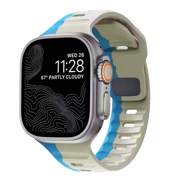 Soft Silicone Dual Strap for Apple Watch