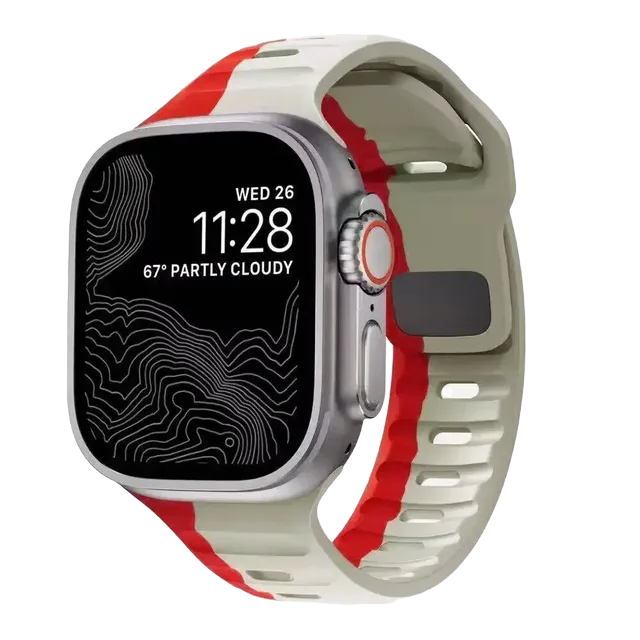 Soft Silicone Dual Strap for Apple Watch