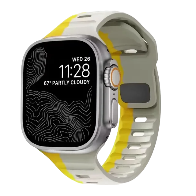 Soft Silicone Dual Strap for Apple Watch