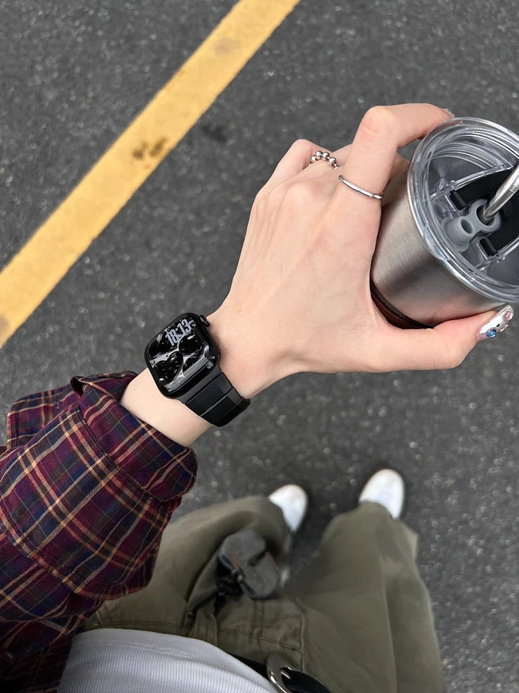 Stainless Steel Link Strap For Apple Watch