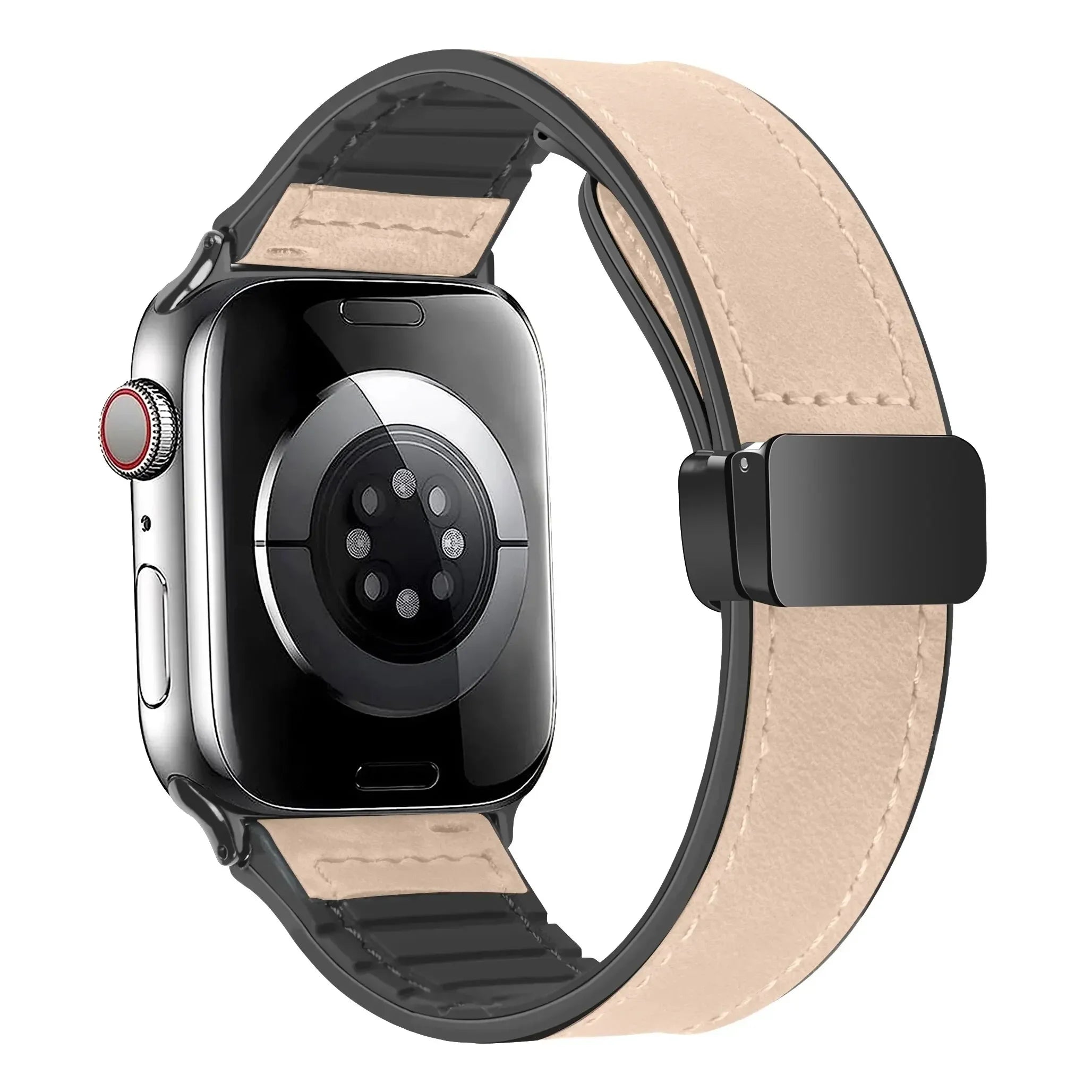 Leather and Silicone Strap For Apple Watch