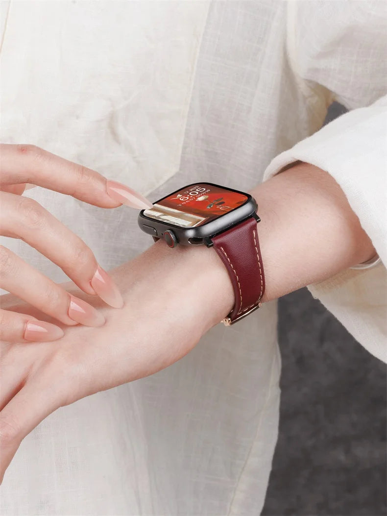 Clover Magnetic Leather Strap for Apple Watch