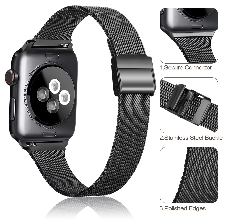 Thin Milanese Strap for Apple Watch