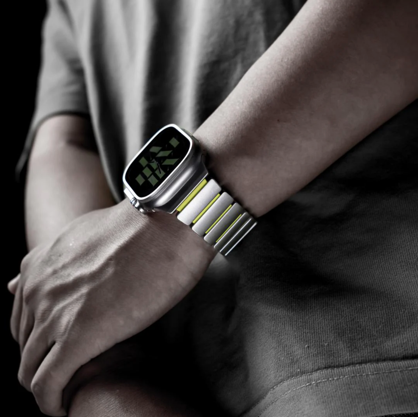 Titanium Silicone Magnetic Strap for Apple Watch