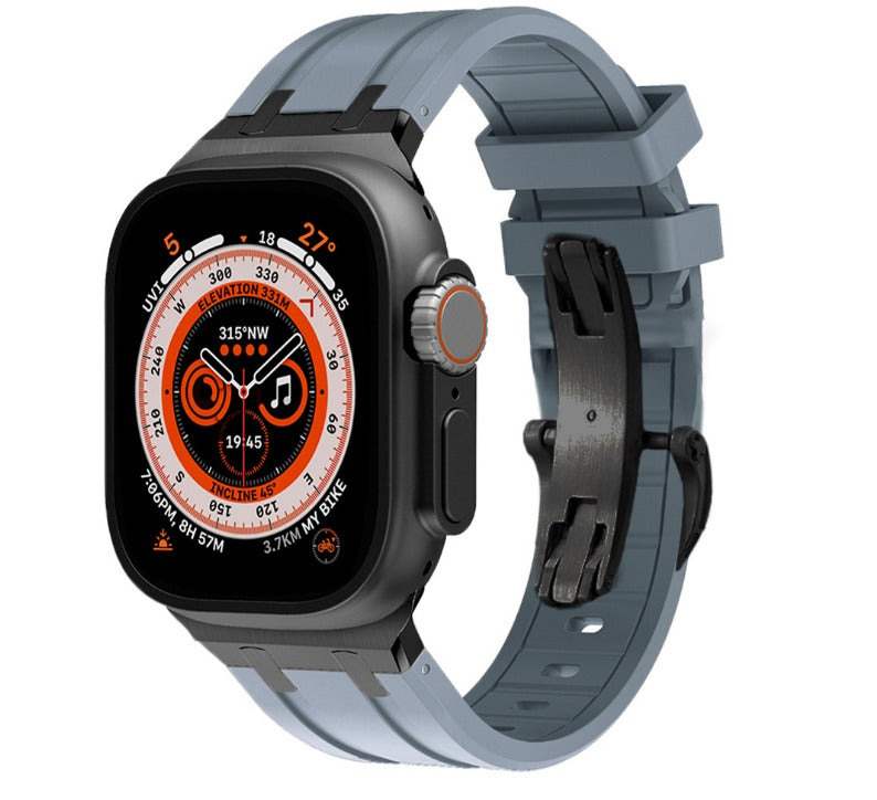 Ultra Butterfly Clasp Silicone Strap for Apple Watch