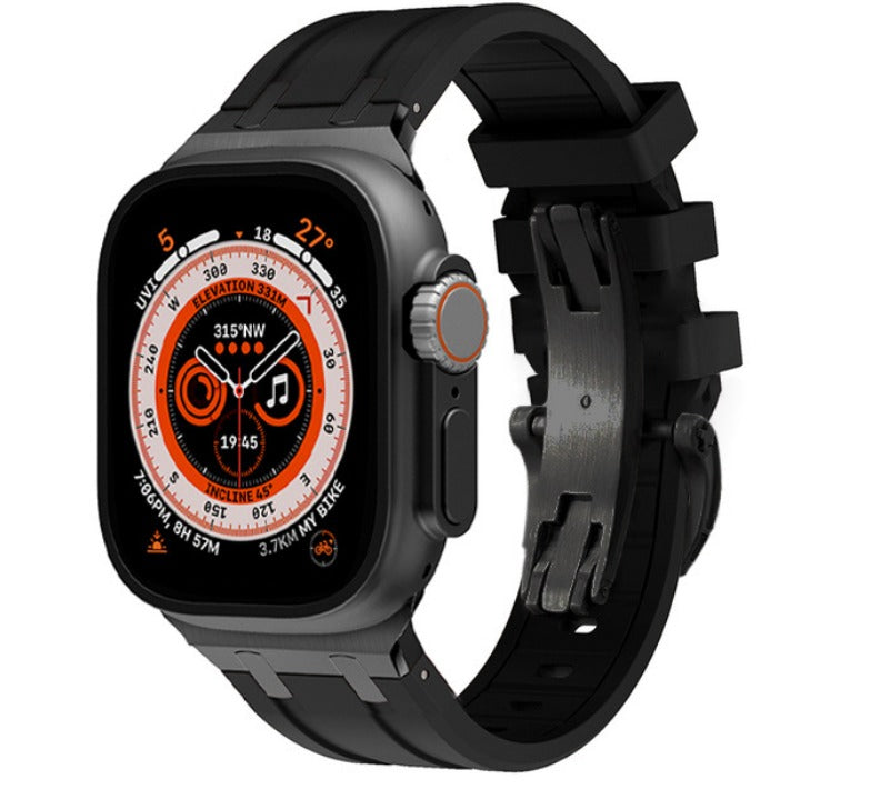 Ultra Butterfly Clasp Silicone Strap for Apple Watch