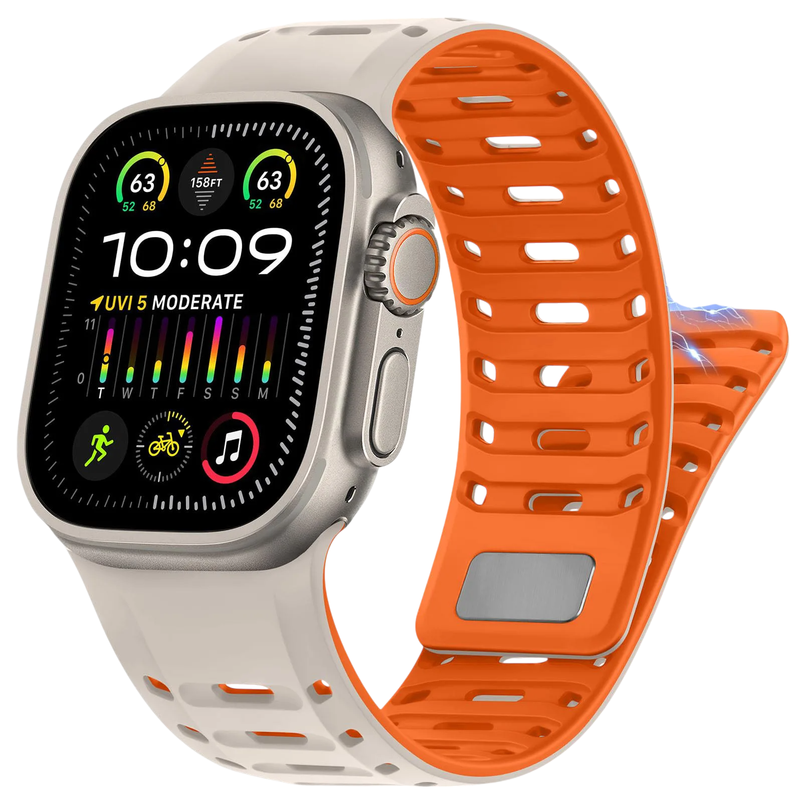 Sport Silicone Magnetic Strap For Apple Watch