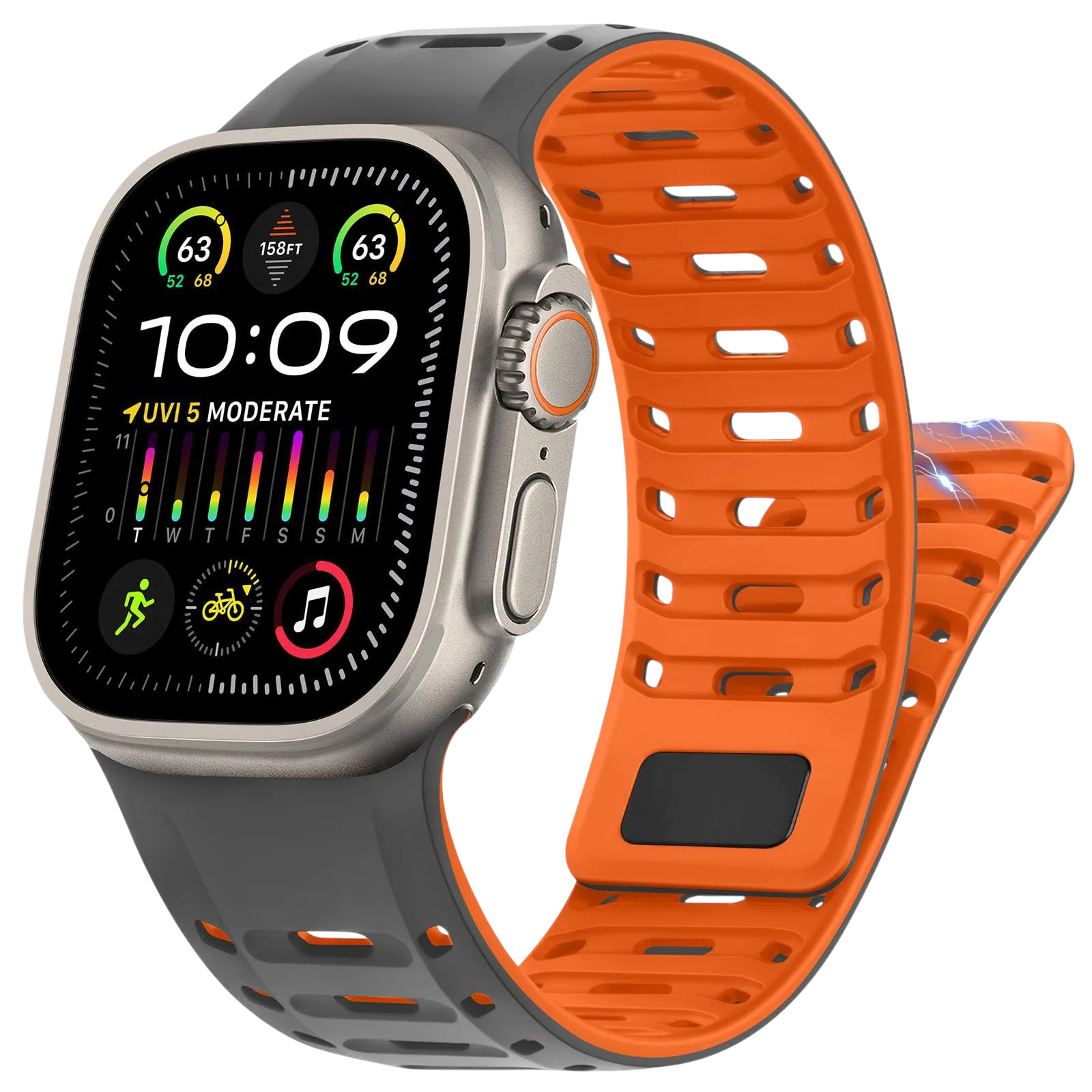 Sport Silicone Magnetic Strap For Apple Watch