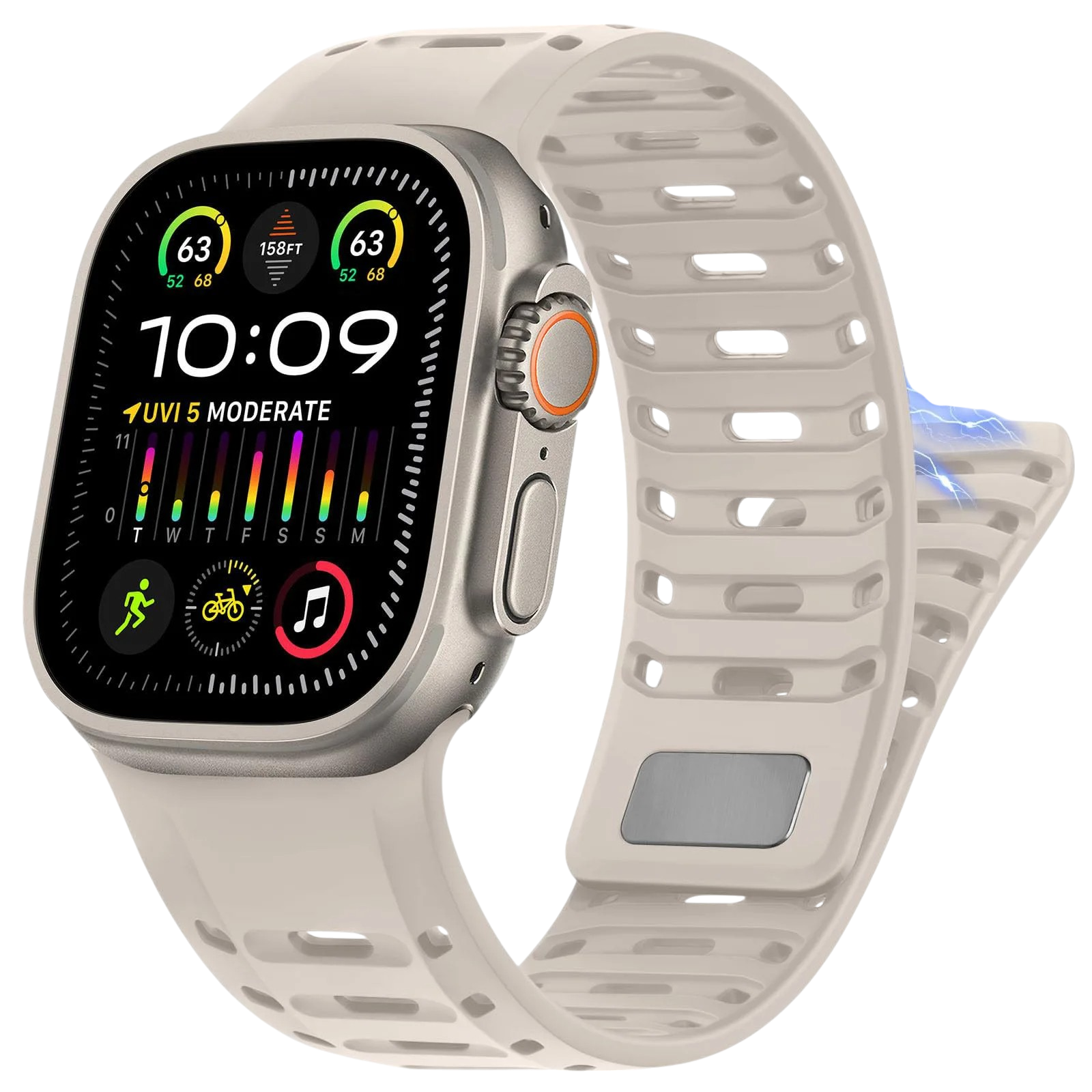 Sport Silicone Magnetic Strap For Apple Watch